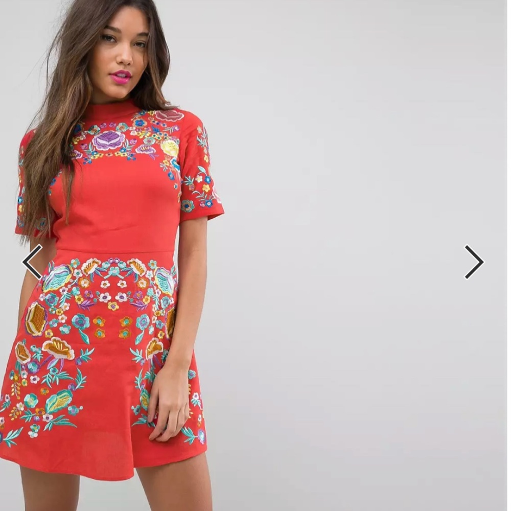 Mini Embroidered Dress